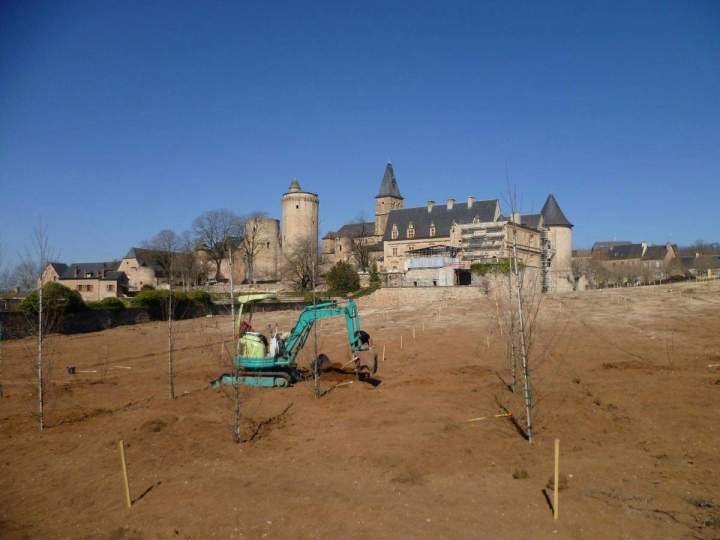Aménagement espace extérieur Saint-Christophe-Vallon